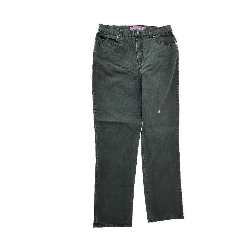 Gloria Vanderbilt Amanda Straight leg Women's size 10 Black Denim Jeans